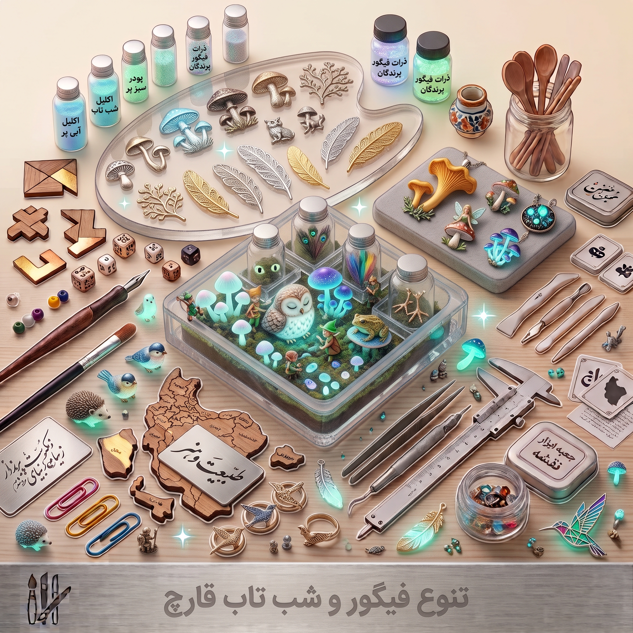 تنوع فیگور و شب تاب قارچ