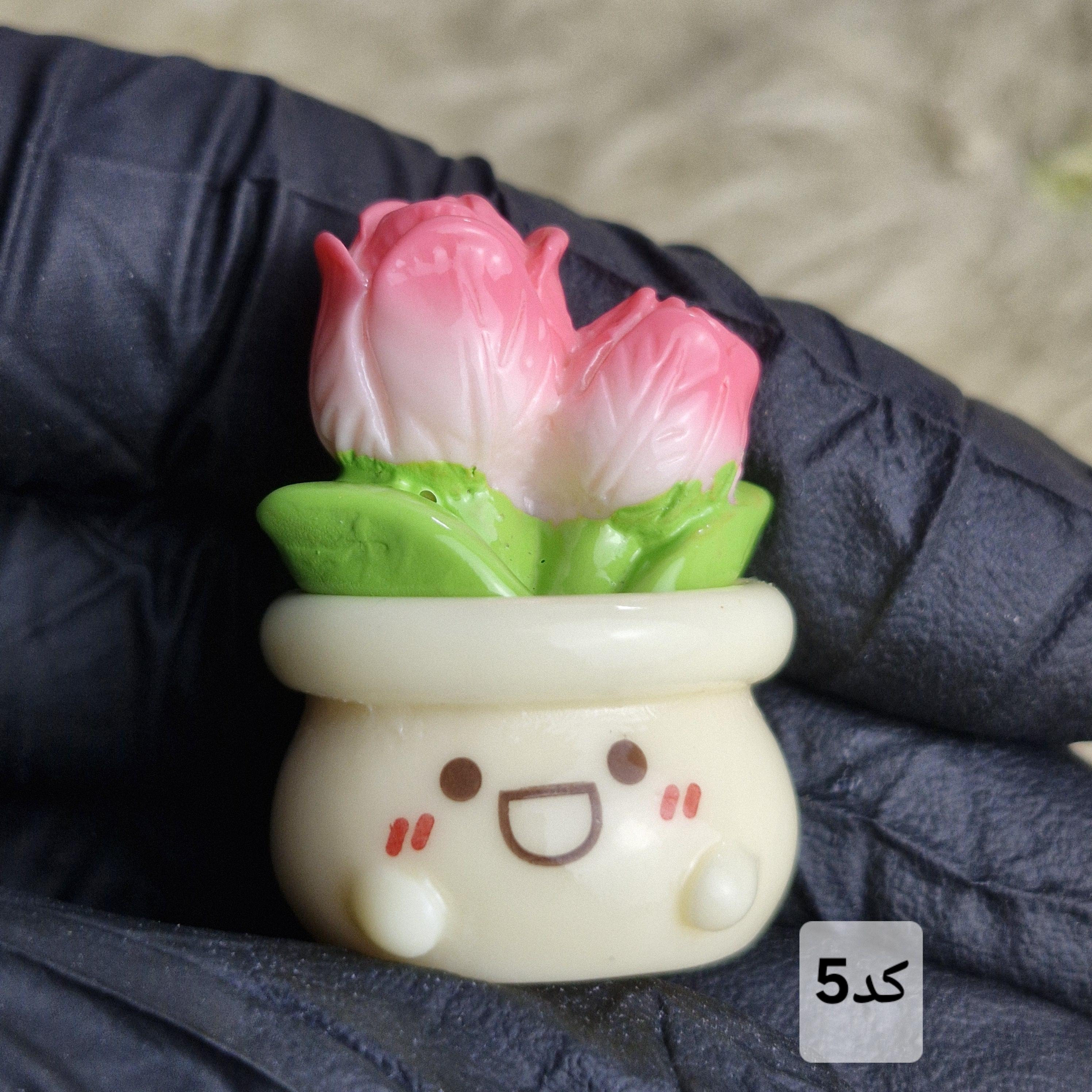 قالب سیلیکونی گل و گلدون تکی مینیاتوری 6